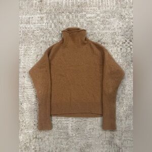 Wilfred Cashmere Tan Turtleneck Sweater
